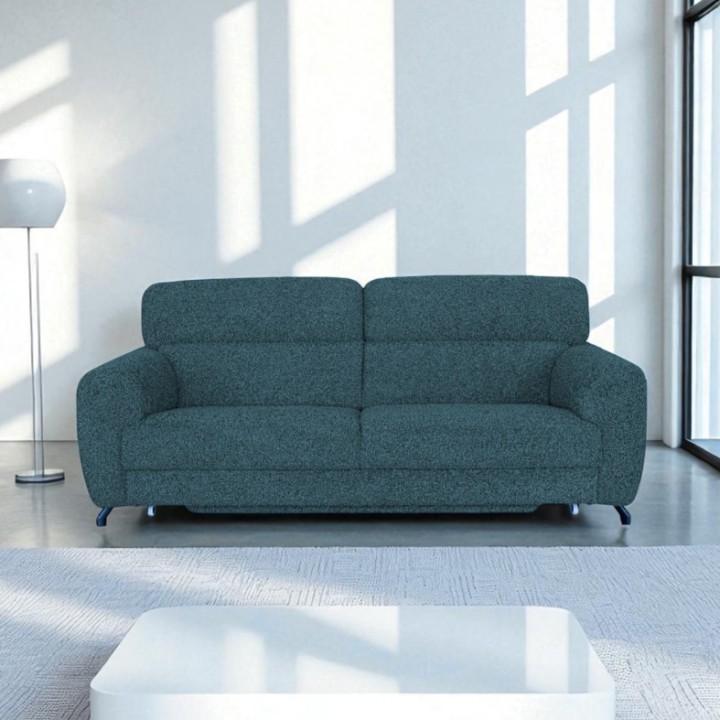 Bespoke Compass 3-seater Sofa Bed Teal Blue – J&B Furniture