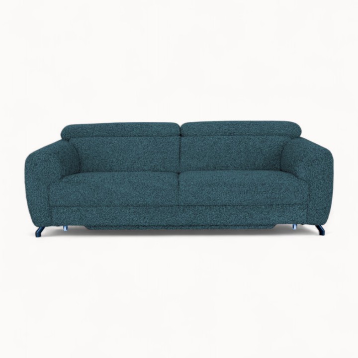 Bespoke Compass 3-seater Sofa Bed Teal Blue – J&B Furniture