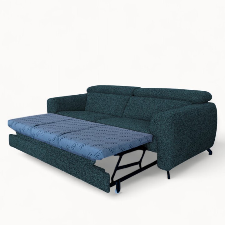 Bespoke Compass 3-seater Sofa Bed Teal Blue – J&B Furniture