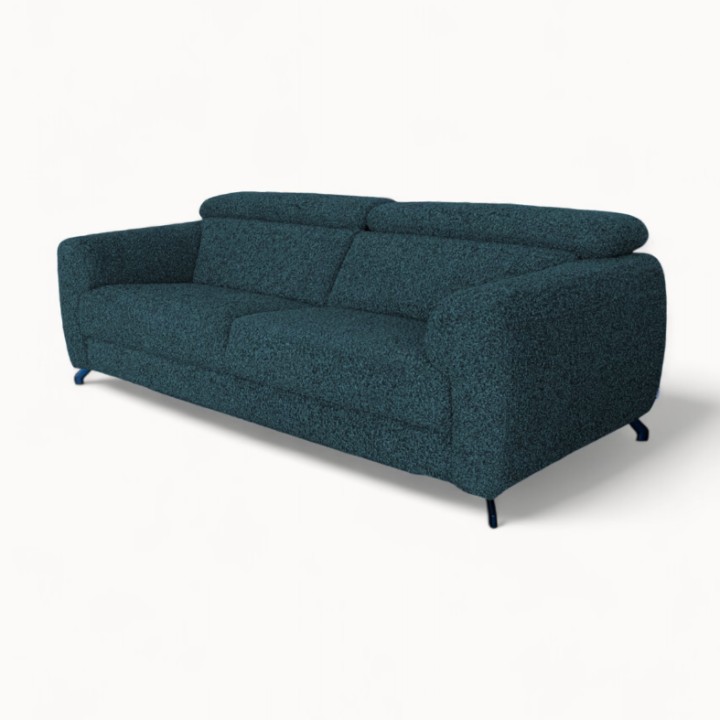 Bespoke Compass 3-seater Sofa Bed Teal Blue – J&B Furniture