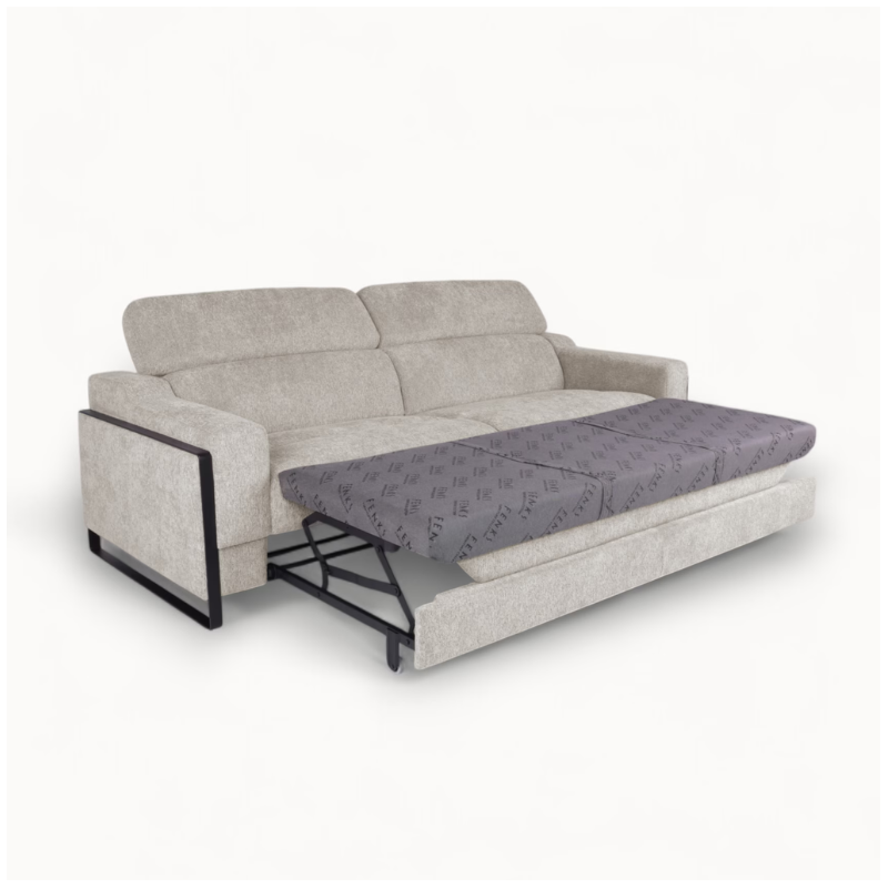 3 Seater Sofa Bed in Beige