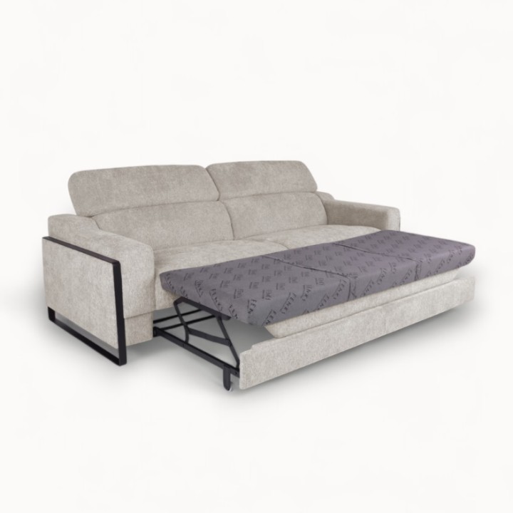 3 Seater Sofa Bed in Beige