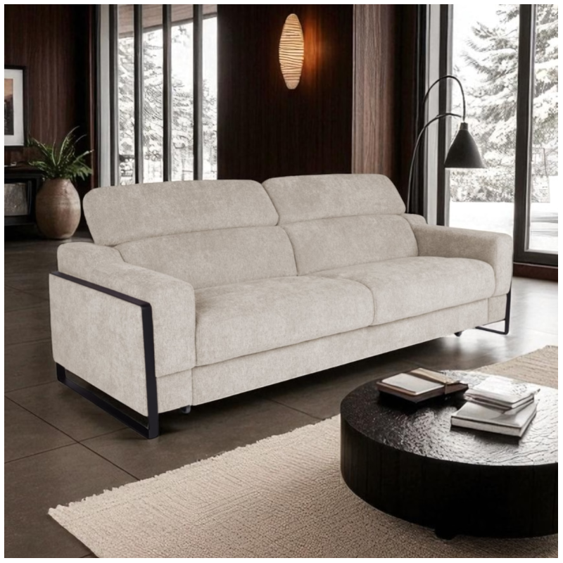 3 Seater Sofa Bed in Beige