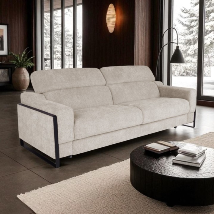 3 Seater Sofa Bed in Beige