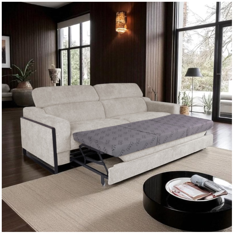 3 Seater Sofa Bed in Beige