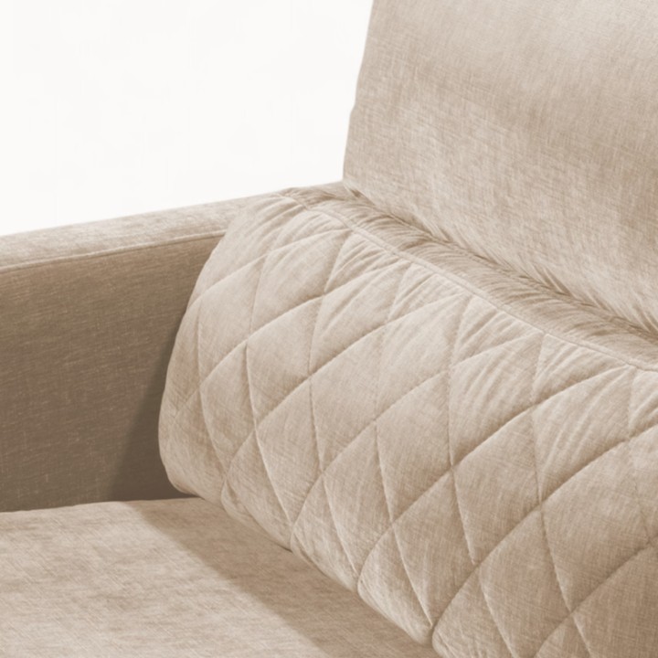 Logo 3 Seater Sofa Ireland in Beige Fabric | J&B Furniture