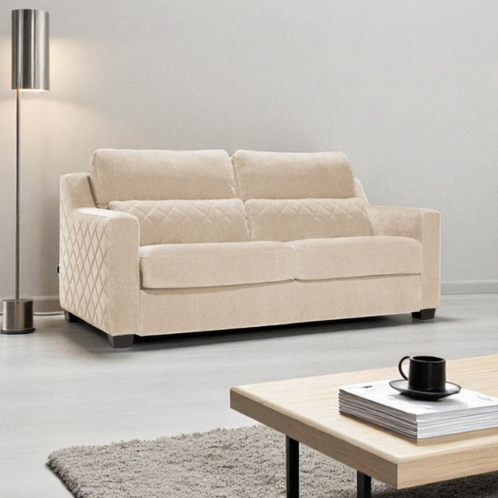 Logo 3 Seater Sofa Ireland in Beige Fabric | J&B Furniture