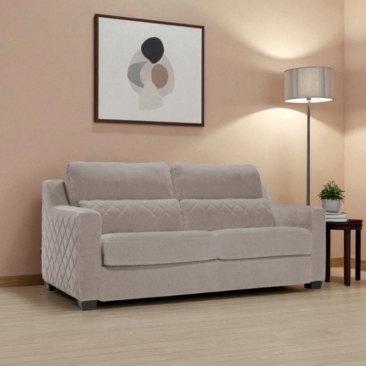 Logo 3 Seater Sofa Bed Ireland in Taupe| J&B Furniture