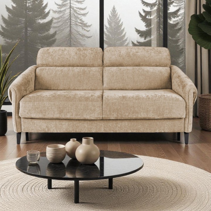 Bergamo Bespoke 2 Seater Sofa Bed in Camel | J&B Furniture