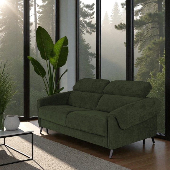 Bergamo Bespoke 2 Seater Sofa Bed in Green | J&B Furniture