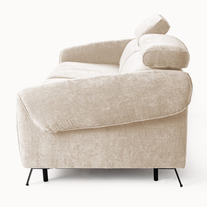 Bergamo Bespoke 2 Seater Sofa Bed in Beige | J&B Furniture