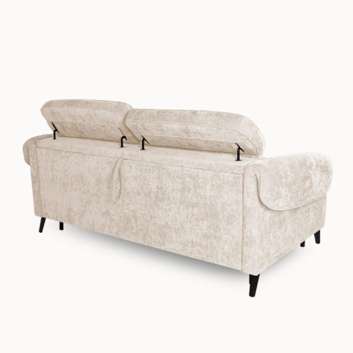 Bergamo Bespoke 2 Seater Sofa Bed in Beige | J&B Furniture
