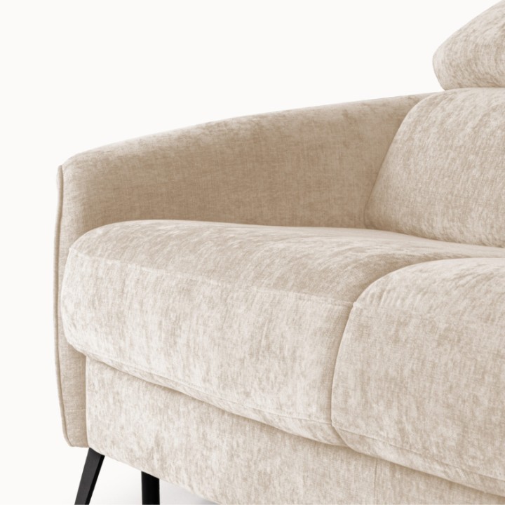 Bergamo Bespoke 2 Seater Sofa Bed in Beige | J&B Furniture