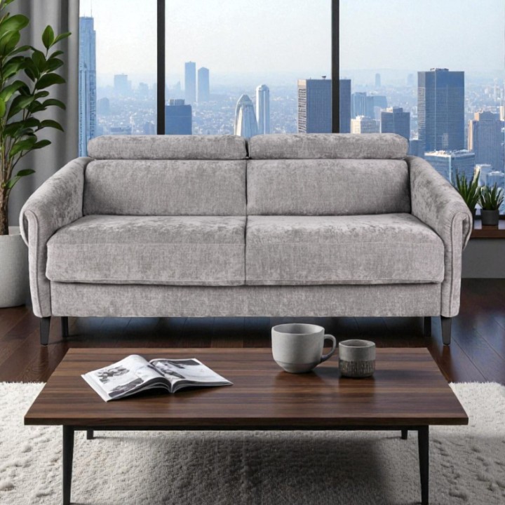 Bergamo Bespoke 2 Seater Sofa Bed in Grey | J&B Furniture