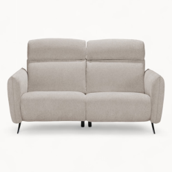Modern 2 Seater sofa in Beige Fabric