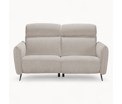 Modern 2 Seater sofa in Beige Fabric