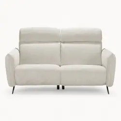 Small 2 Seater sofa in White Fabric