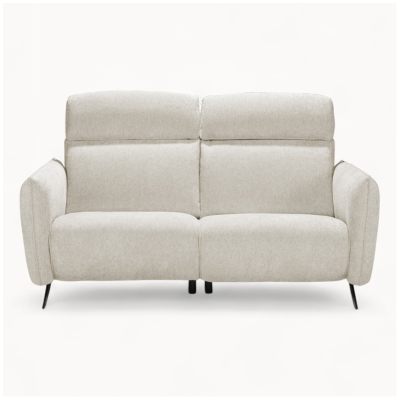 Small 2 Seater sofa in White Fabric