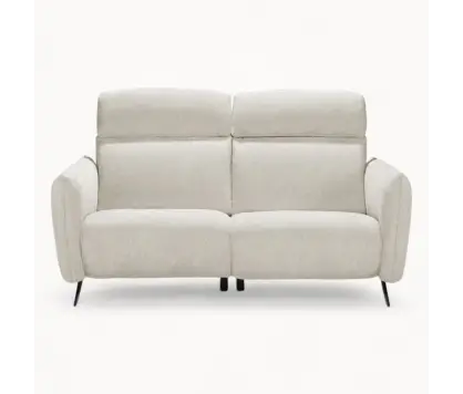 Small 2 Seater sofa in White Fabric