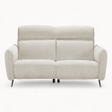 Small 2 Seater sofa in White Fabric