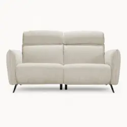 Small 2 Seater sofa in White Fabric