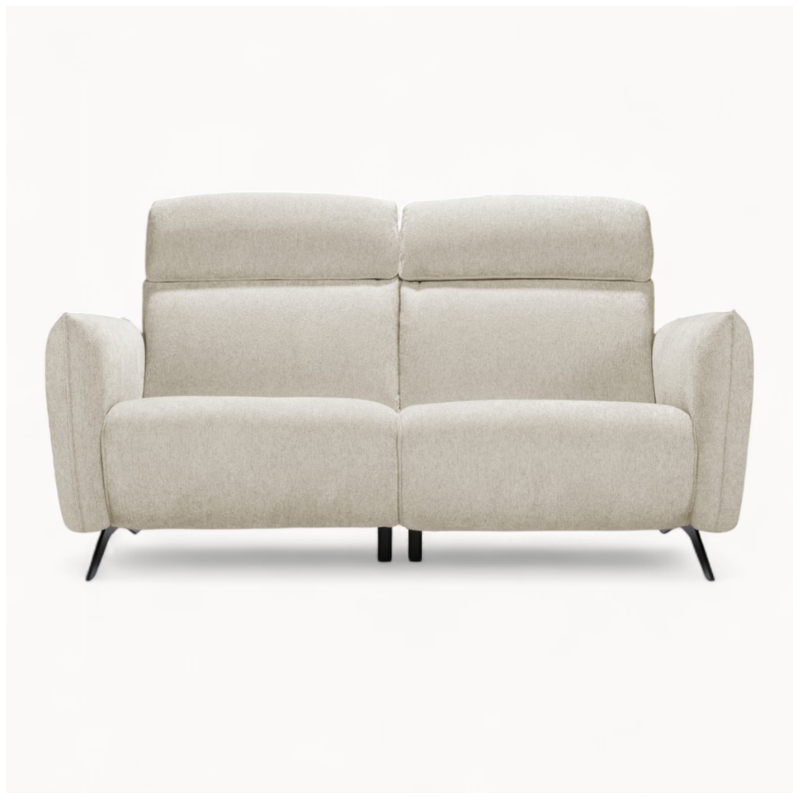Small 2 Seater sofa in White Fabric