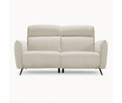 Small 2 Seater sofa in White Fabric