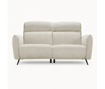 Small 2 Seater sofa in White Fabric