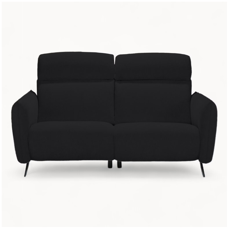 2 Seater sofa in Black Fabric