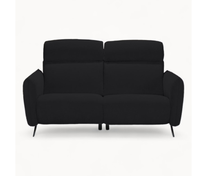 2 Seater sofa in Black Fabric