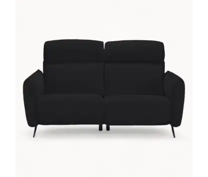 2 Seater sofa in Black Fabric