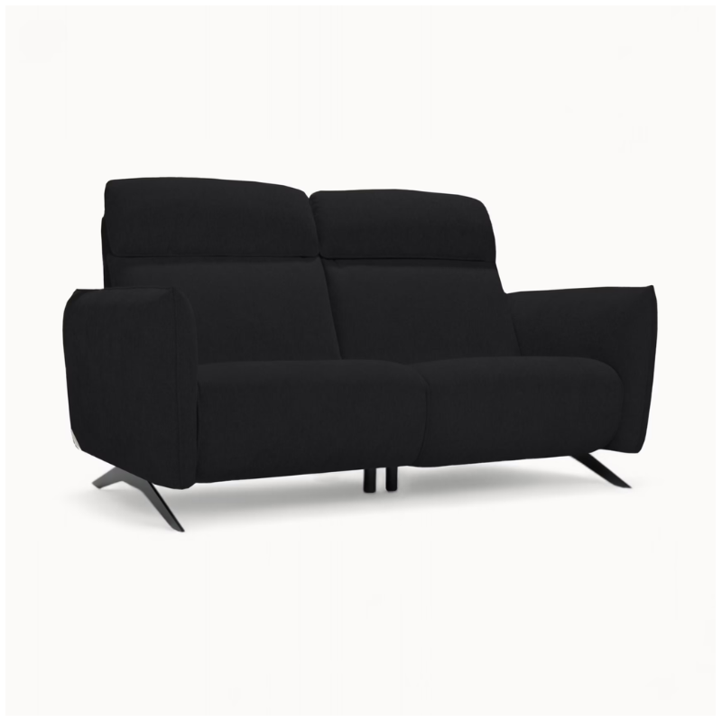 2 Seater sofa in Black Fabric