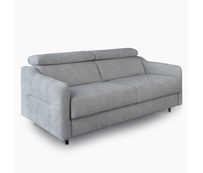 2 Seater Sofa Bed in Grey Fabric