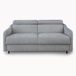 2 Seater Sofa Bed in Grey Fabric