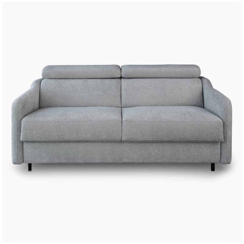 2 Seater Sofa Bed in Grey Fabric