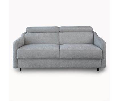 2 Seater Sofa Bed in Grey Fabric