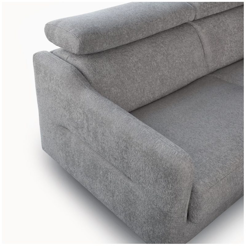 2 Seater Sofa Bed in Grey Fabric