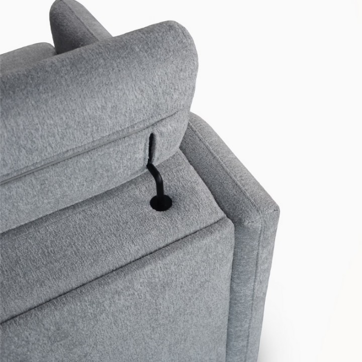 Lugano 2 Seater Sofa Bed in Grey | J&B Furniture