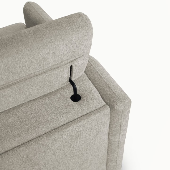 Lugano Compact  2 Seater Sofa Bed in Beige | J&B Furniture