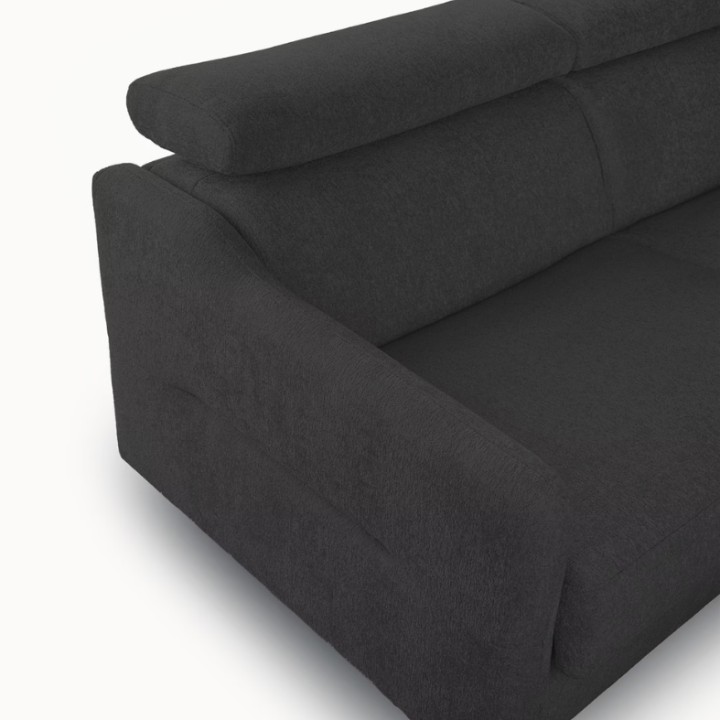Lugano 2 Seater Sofa Bed in Black | J&B Furniture