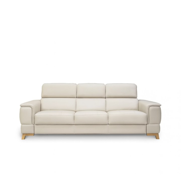 Pesaro 3 Seater Sofa Bed in Beige Italian | J&B Furniture