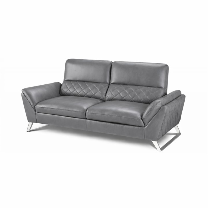 Lorenzo 2 Seater Sofa Grey Leather |Sofas Limerick | J&B