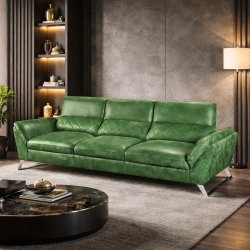 Comfortable 3 Seater Leather Sofa