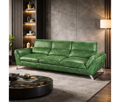 Comfortable 3 Seater Leather Sofa