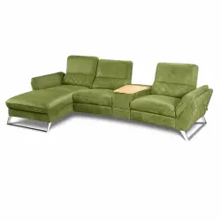 Corner Sofa with Storage & Recliner