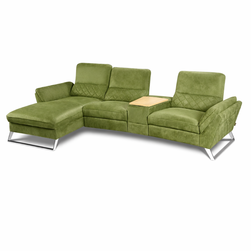 Corner Sofa with Storage & Recliner
