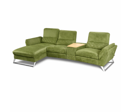 Corner Sofa with Storage & Recliner