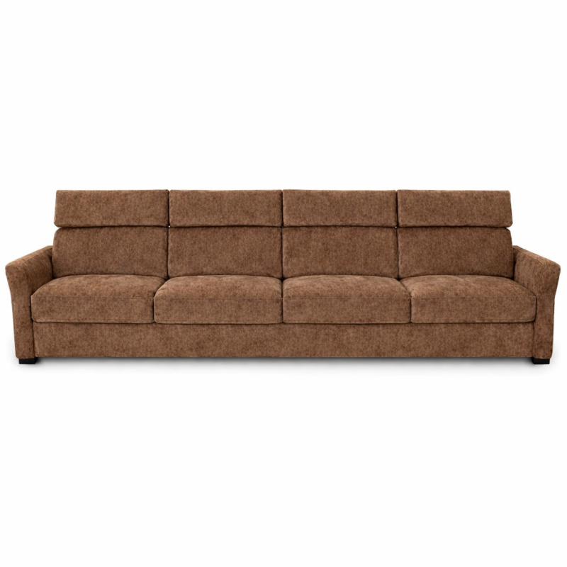 4-Seater Sofa in Brown
