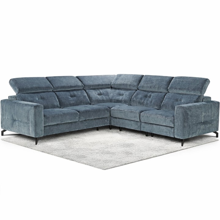 Alison Bespoke Corner Sofa Bed Blue Green - J&B Furniture