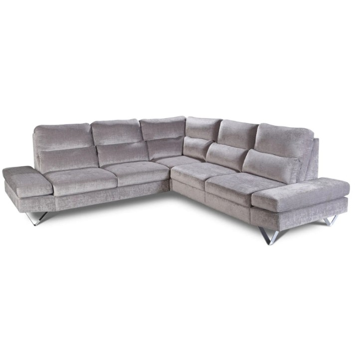 Evolution Corner Sofa Bed and Drawer in Gray| J&B Furniture